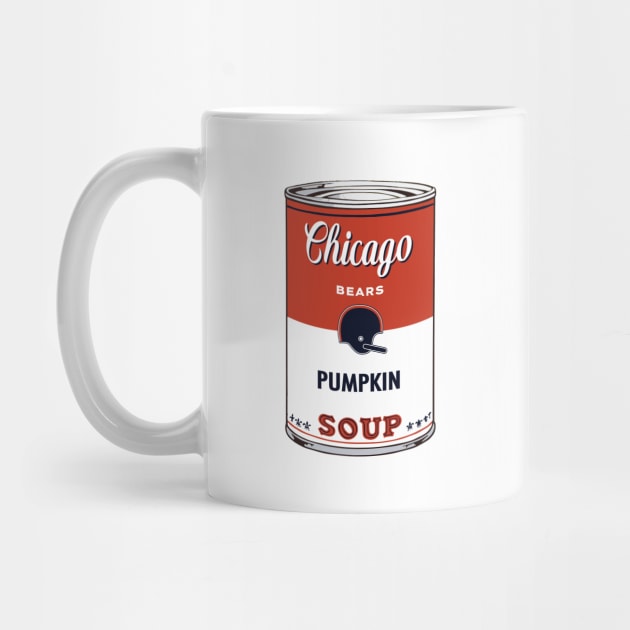 Chicago Bears Soup Can by Rad Love